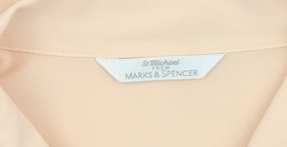 Womens UK Size 20 Marks and Spencer Beige Basic Blouse