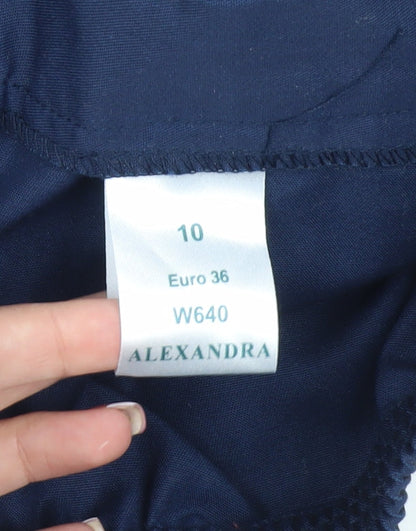 Womens UK Size 10 Alexandra Regular Fit Workwear Blue Trousers