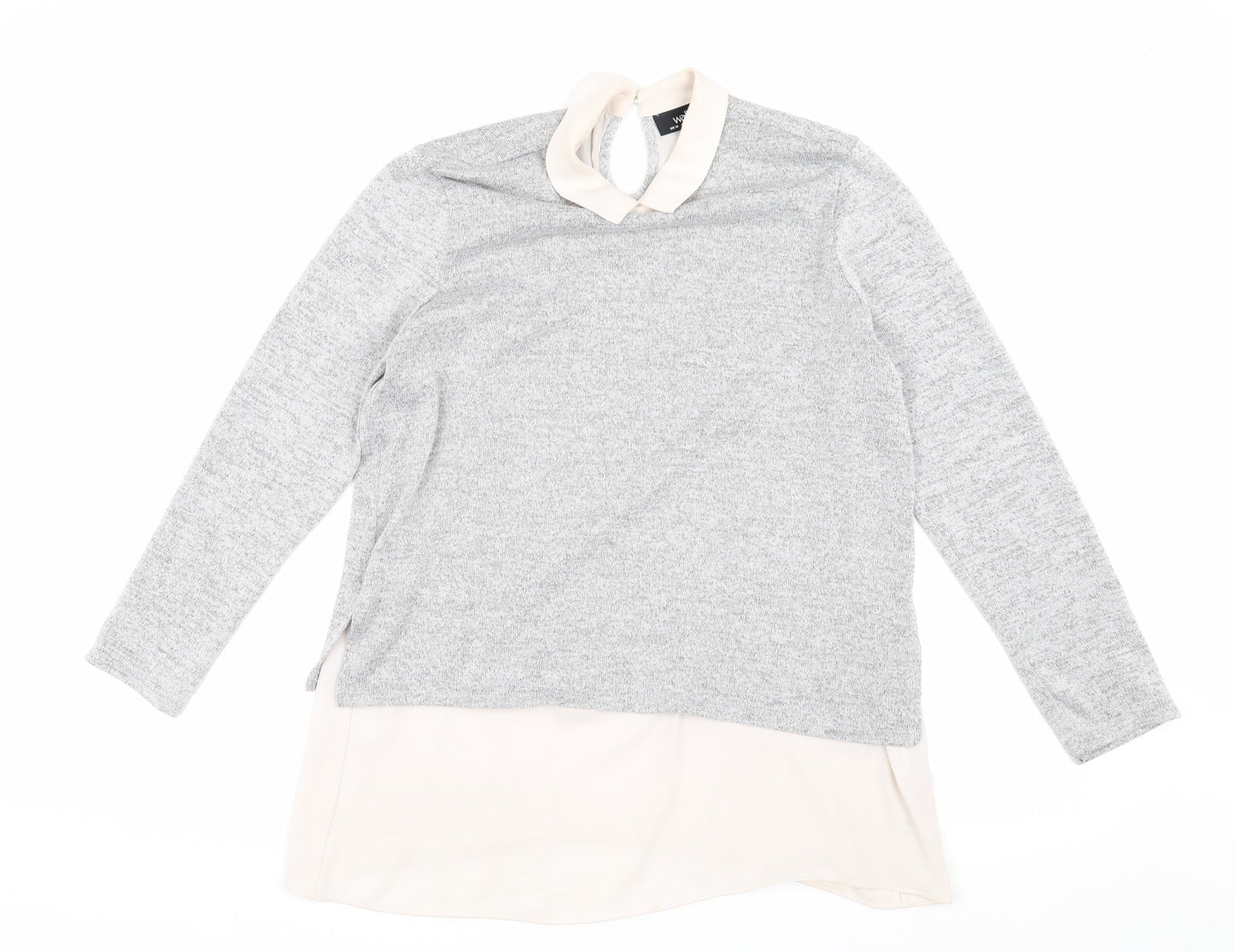Womens UK Size 10 Wallis Grey Pullover Jumper
