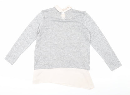 Womens UK Size 10 Wallis Grey Pullover Jumper