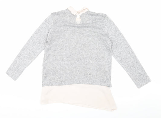 Womens UK Size 10 Wallis Grey Pullover Jumper