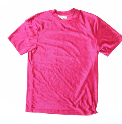 Womens UK Size M River Island Pink Basic T-Shirt