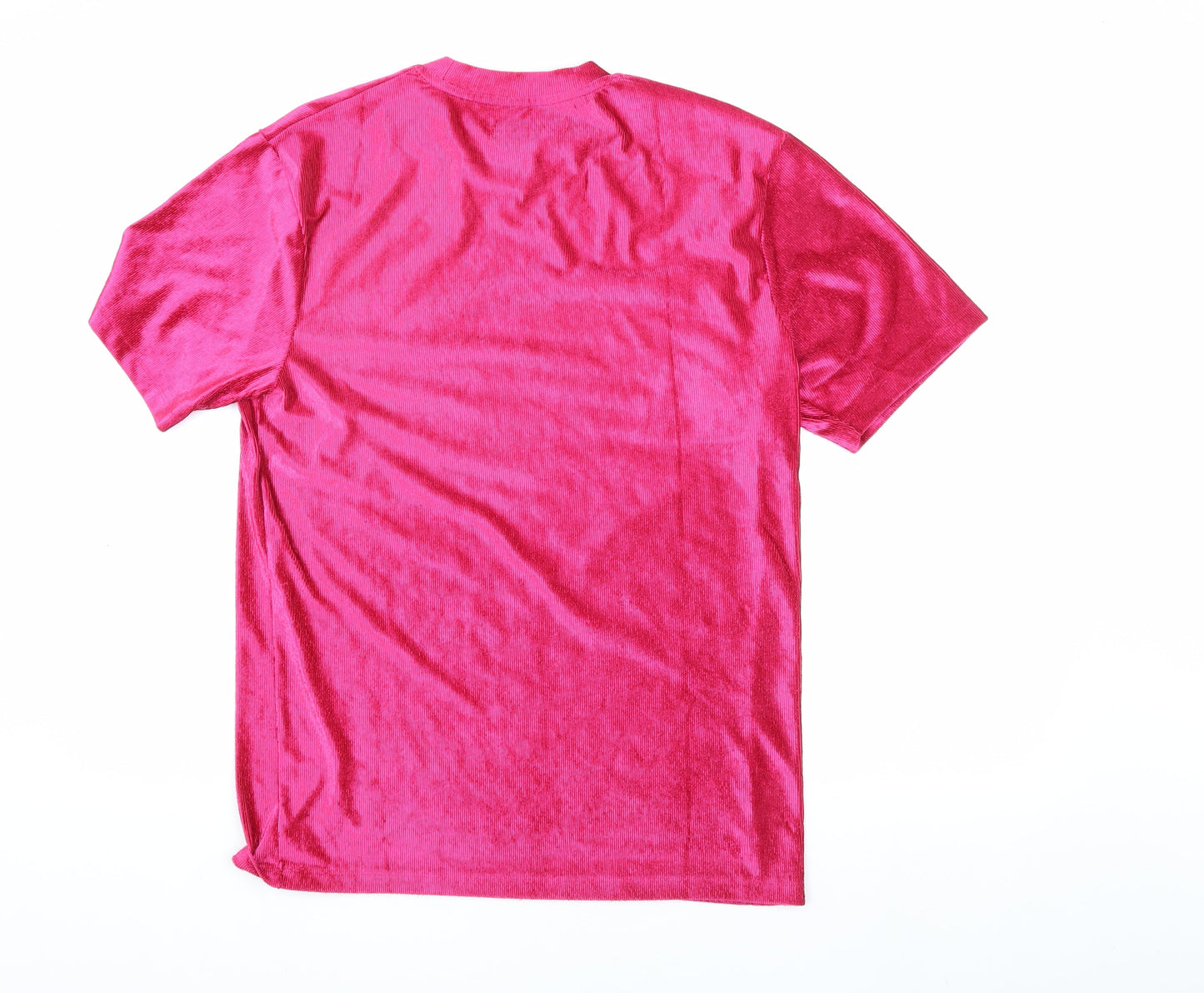 Womens UK Size M River Island Pink Basic T-Shirt