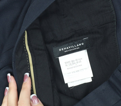 Dehavilland Men's Blue Dress Pants Size 38 Straight Leg