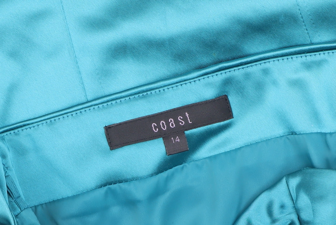 Coast Women's Blue Sleeveless Dress Size 14