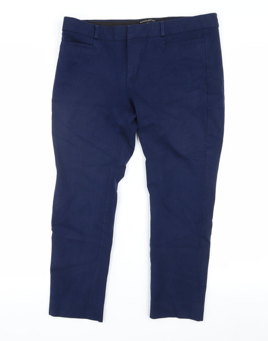 Banana Republic Women's Blue Petite Slim Trousers