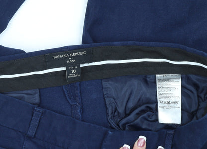 Banana Republic Women's Blue Petite Slim Trousers