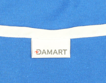 Damart Women's Blue Embroidered T-Shirt XL