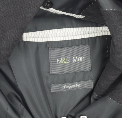 Mens UK Size 42 Marks and Spencer Regular Grey Suit Jacket