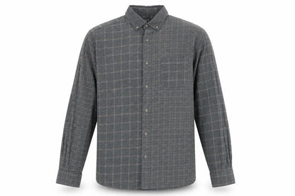Limited Men's Grey Check Shirt M Slim Fit