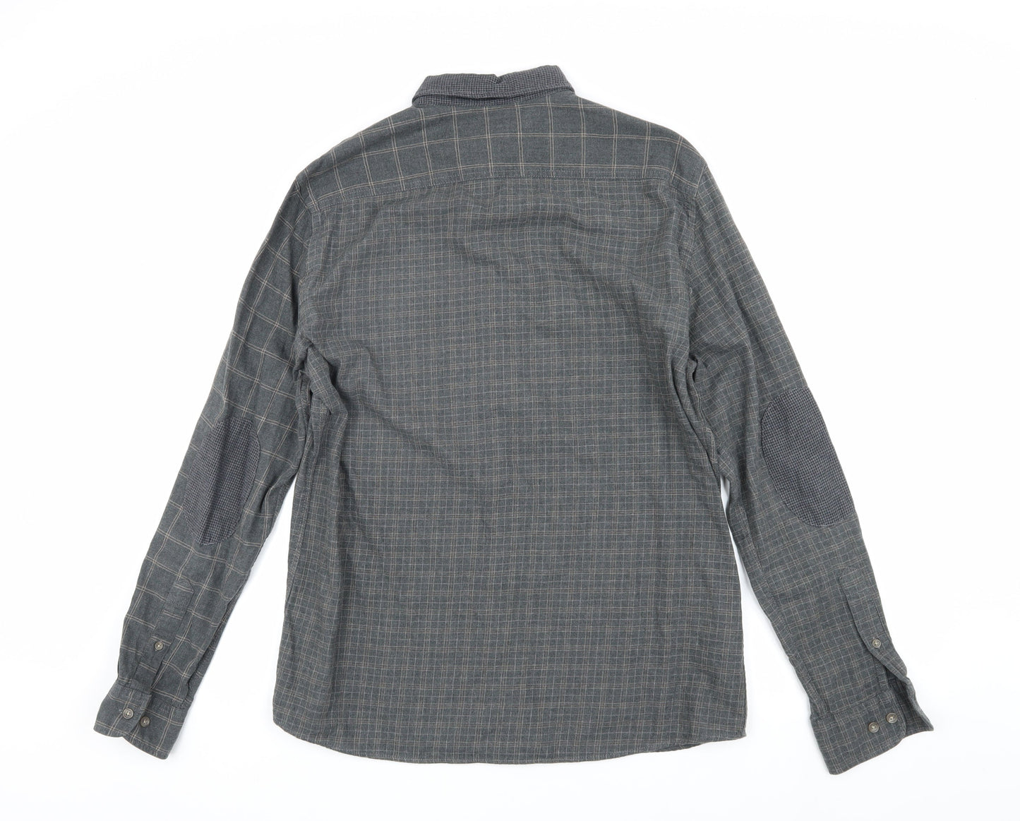 Limited Men's Grey Check Shirt M Slim Fit