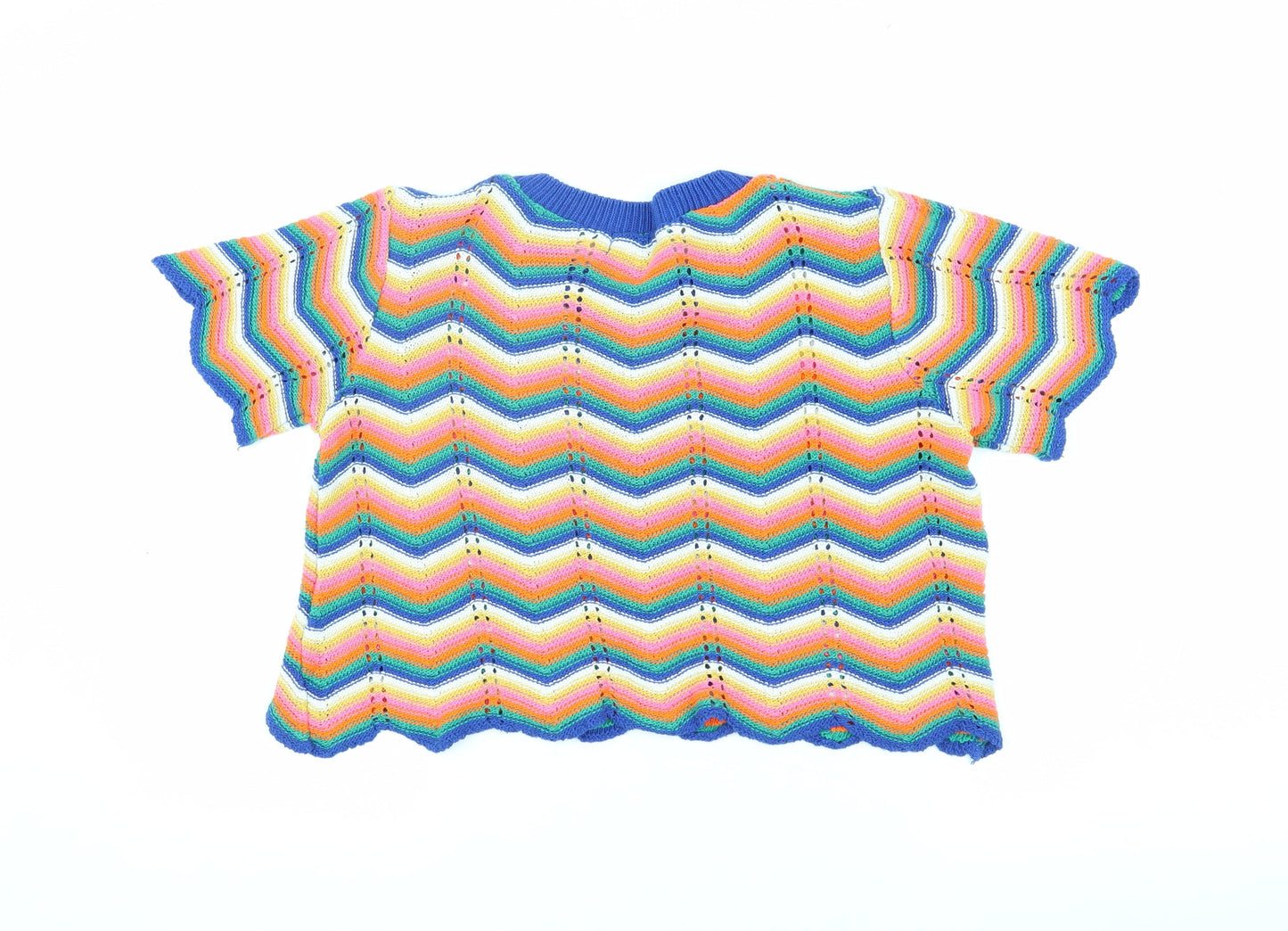 Womens UK Size 14 New Look Multicoloured Pullover Jumper