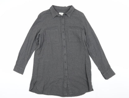 FatFace Men's Grey Long Sleeve Button-Up Shirt Size L