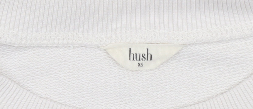 hush Women's Ivory XS Pullover Sweatshirt, Casual Wear