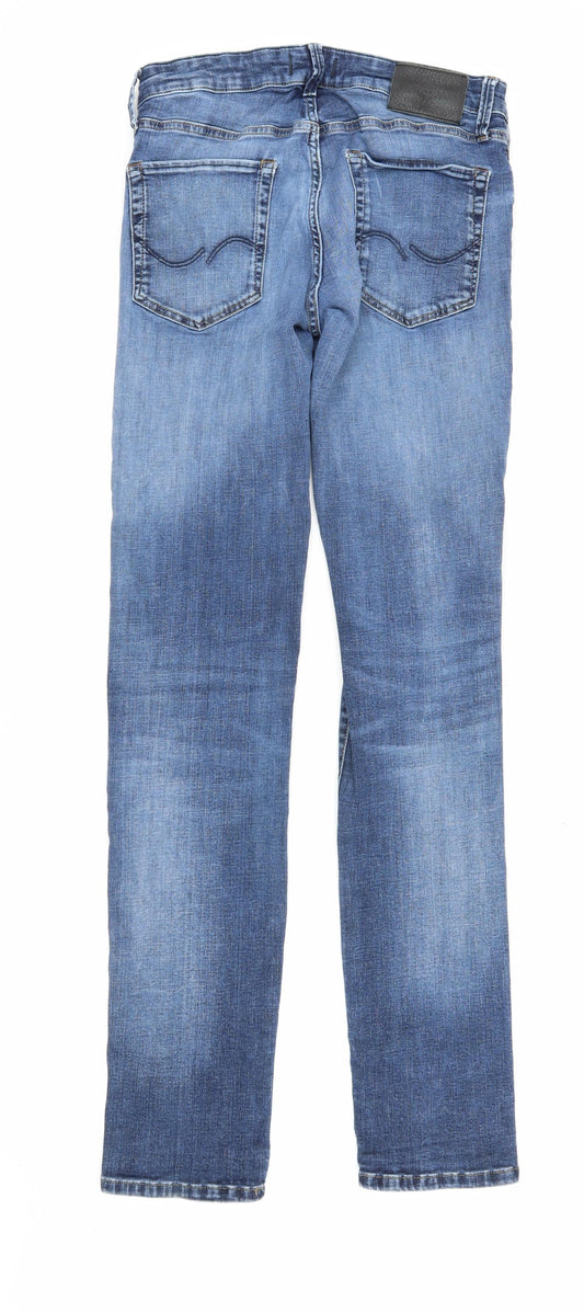 Jack & Jones Men's Blue Slim Straight Jeans