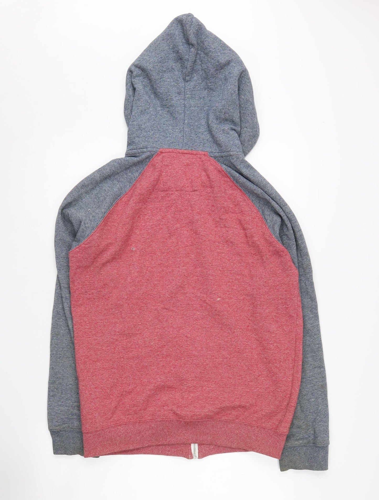 Mens UK Size XS Quiksilver Red Full Zip Hoodie
