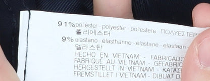 Zara Basic Women's Cropped Black Trousers Size M