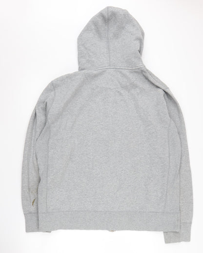 Mens UK Size L Nike Grey Full Zip Hoodie