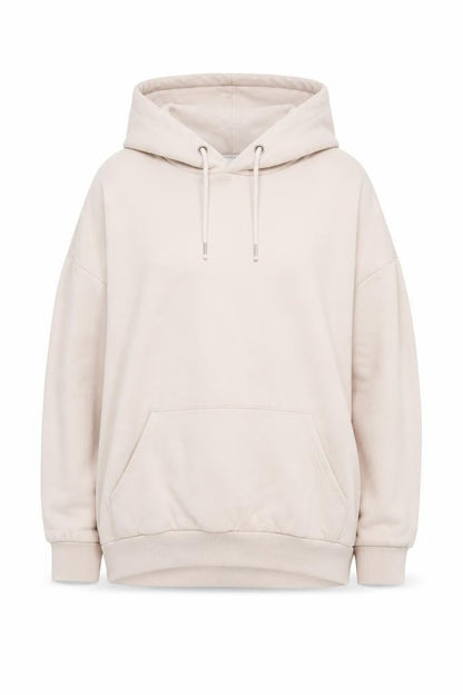 Monki Women's Ivory Medium Pullover Hoodie Relaxed Fit