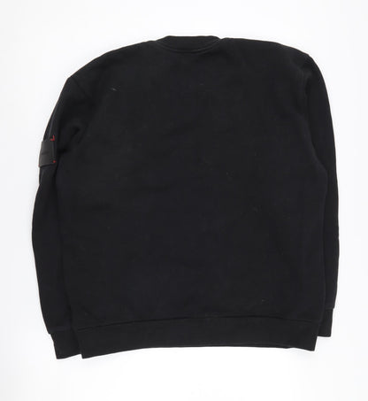 Bellfield Men's Black Sweatshirt Medium Crew Neck