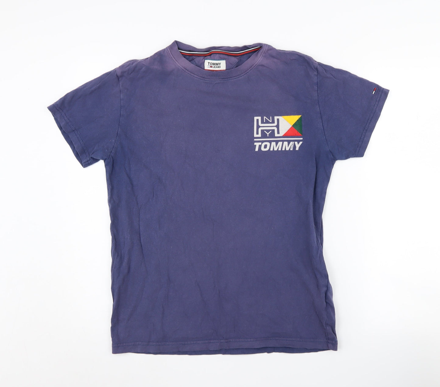 Tommy Jeans Men's Blue Crew Neck T-Shirt Size S