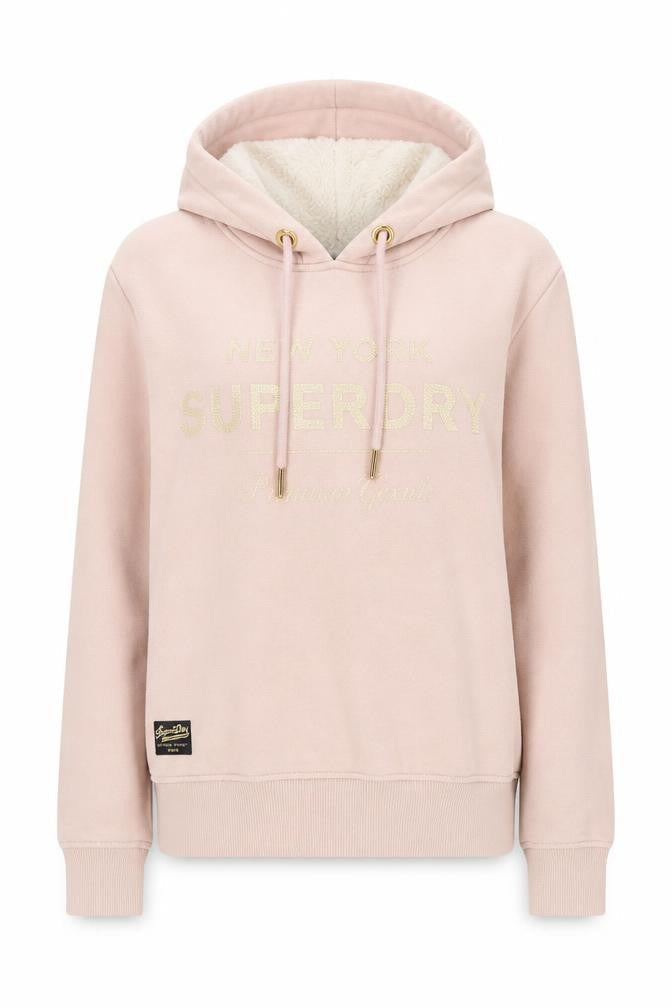 Womens UK Size 8 Superdry Pink Pullover Hoodie