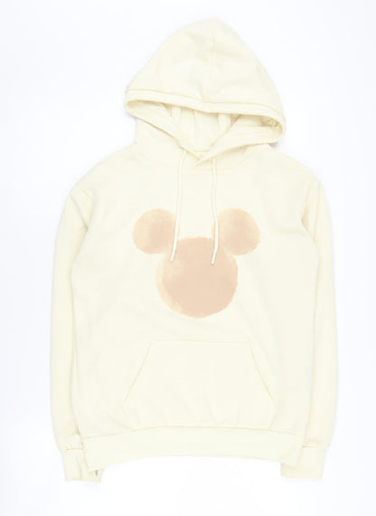 Womens UK Size 2XS Disney Ivory Pullover Hoodie