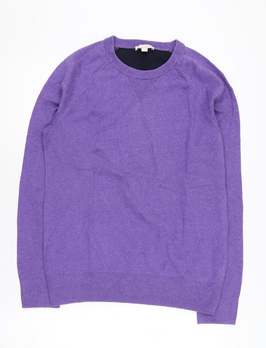 Gap Women's Purple Crew Neck Pullover Jumper Size S
