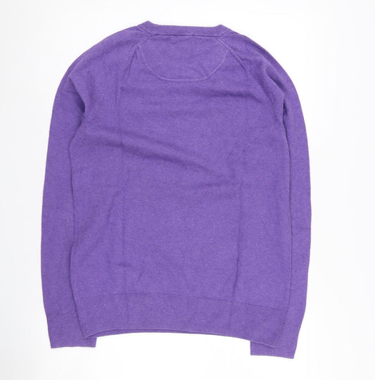 Gap Women's Purple Crew Neck Pullover Jumper Size S