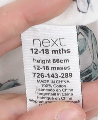 Next Unisex Baby Car Print Button-Up Shirt 12-18M