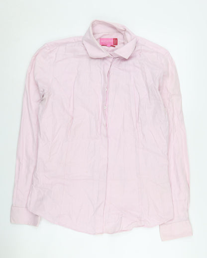 Brook Taverner Men's Pink Long Sleeve Button-Up Shirt