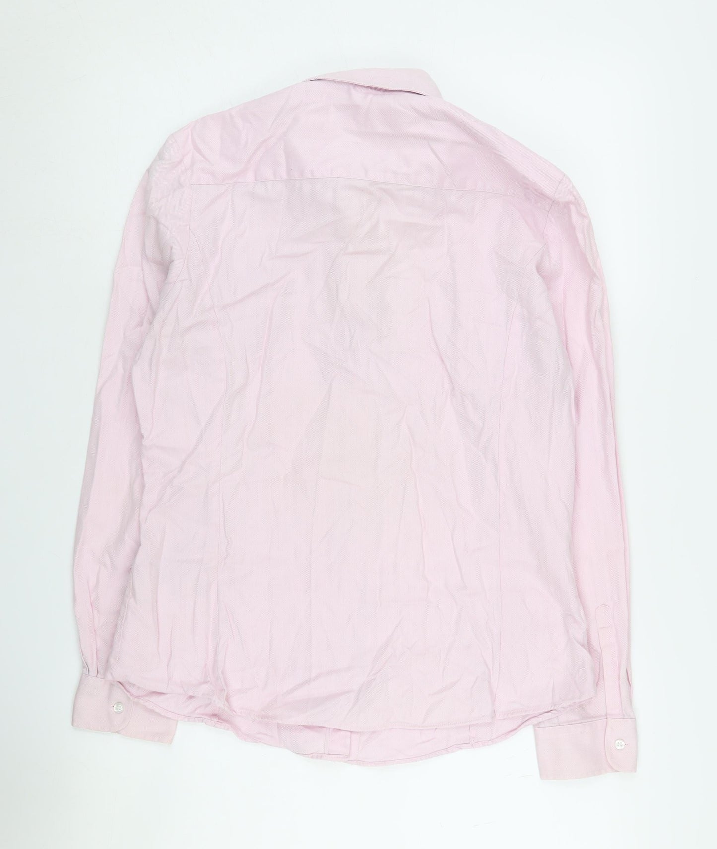 Brook Taverner Men's Pink Long Sleeve Button-Up Shirt