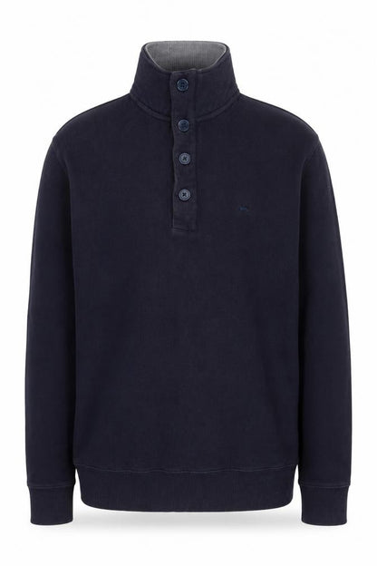 Hampton Men's Blue Henley Sweatshirt M
