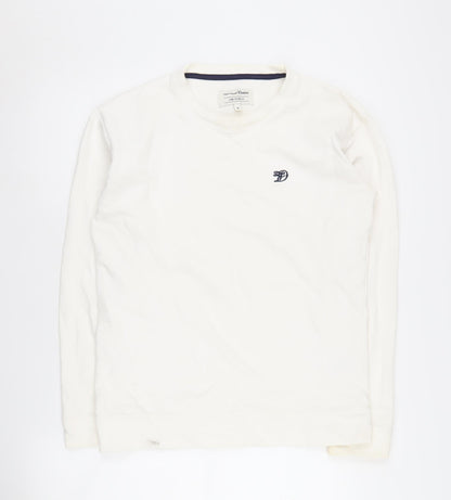 Tom Tailor Men's White Logo Sweatshirt M