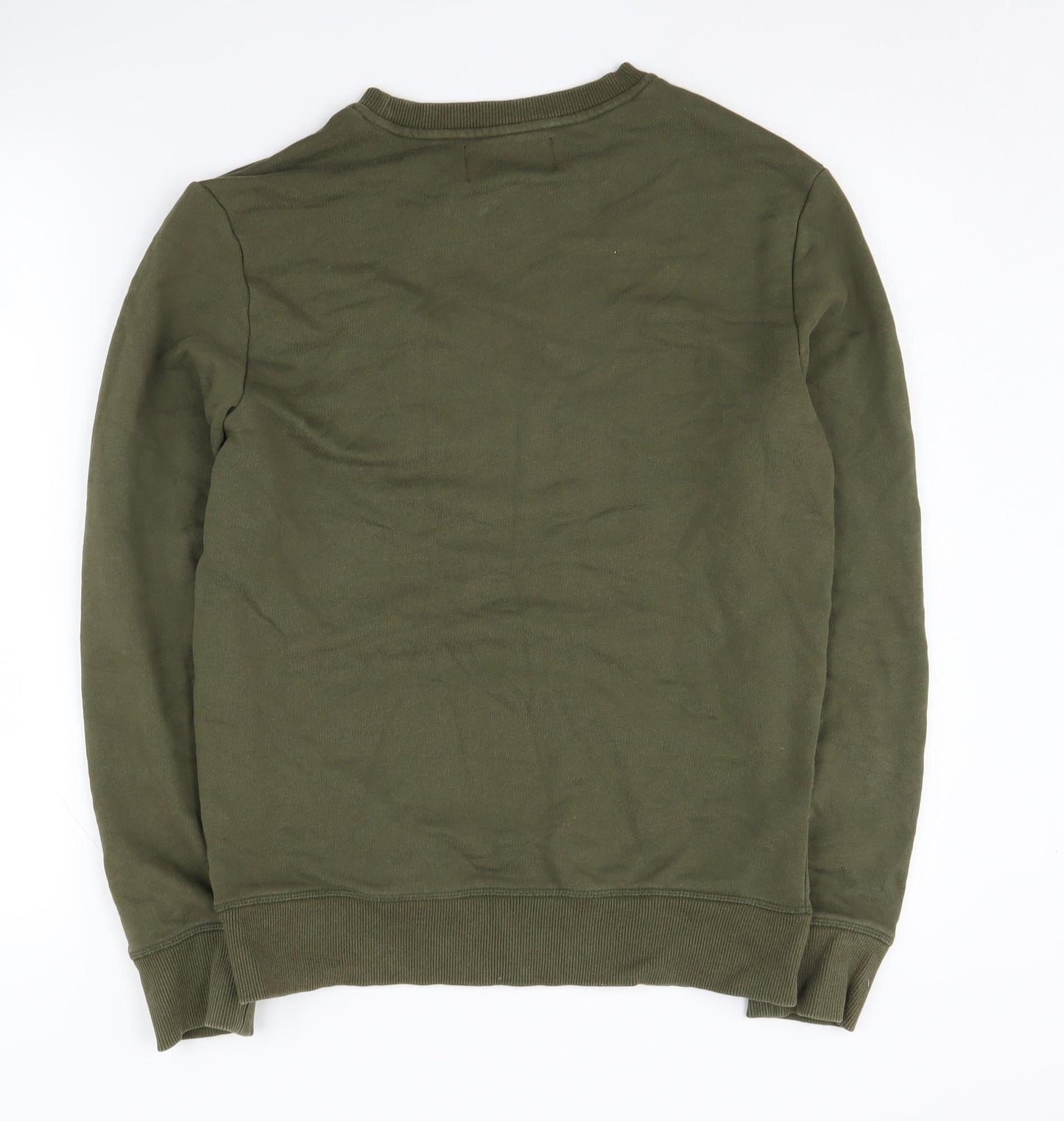 Mens UK Size S Calvin Klein Green Pullover Sweatshirt