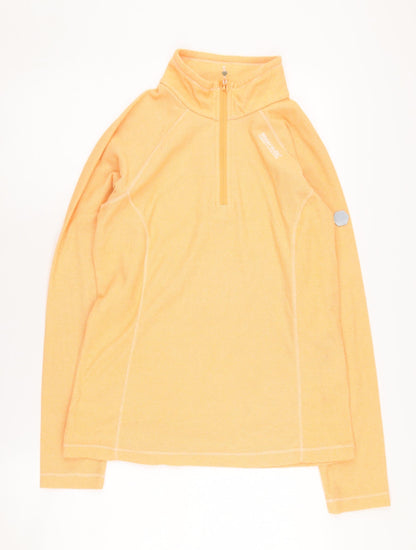 Regatta Women's Orange 1/2 Zip Sweatshirt Size 8