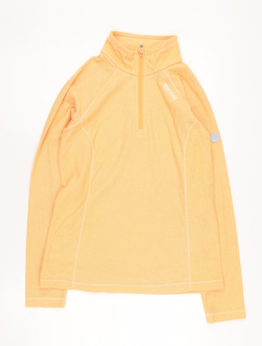 Regatta Women's Orange 1/2 Zip Sweatshirt Size 8