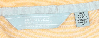 Regatta Women's Orange 1/2 Zip Sweatshirt Size 8