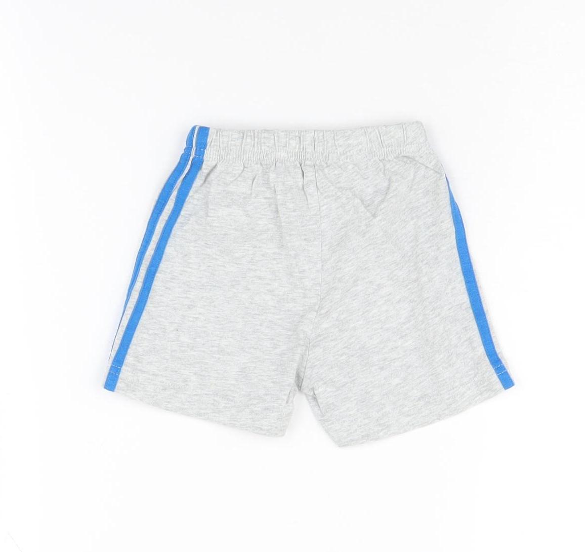 Adidas Unisex Baby Grey Shorts 6-9 Months