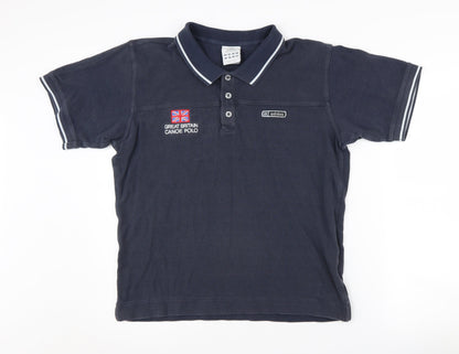 Adidas Mens Blue Medium Polo Shirt Sports Casual