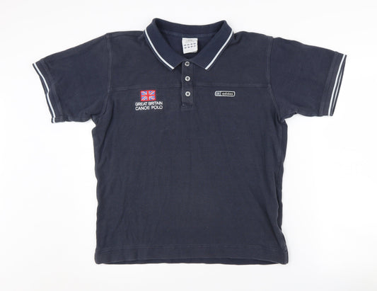 Adidas Mens Blue Medium Polo Shirt Sports Casual