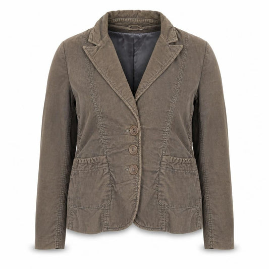 Whistles Women's Brown Cotton Blazer UK 14