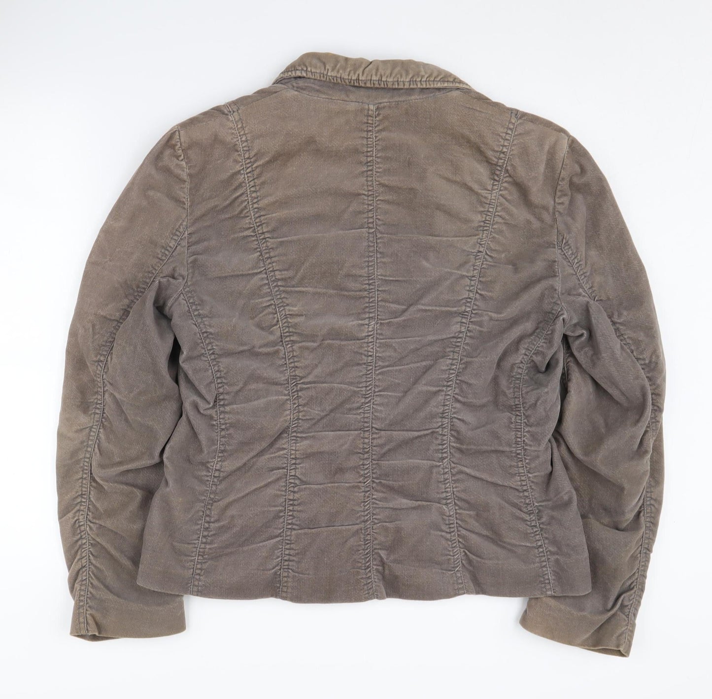 Whistles Women's Brown Cotton Blazer UK 14