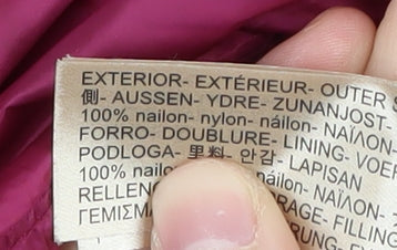 Massimo Dutti Women's Purple Puffer Jacket M