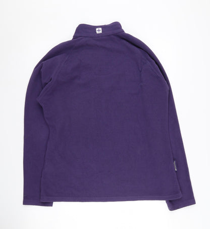 Womens UK Size 14 Mountain Warehouse Purple Henley Sweatshirt