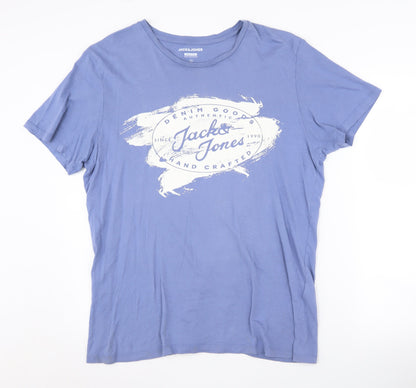 Mens UK Size XL JACK & JONES Blue  T-Shirt
