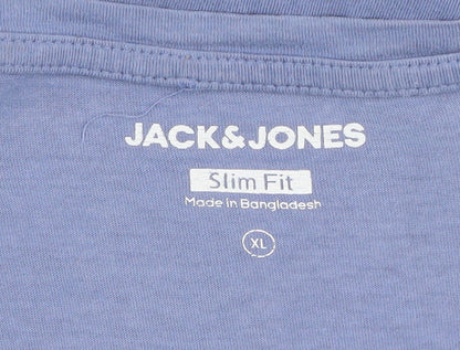 Mens UK Size XL JACK & JONES Blue  T-Shirt