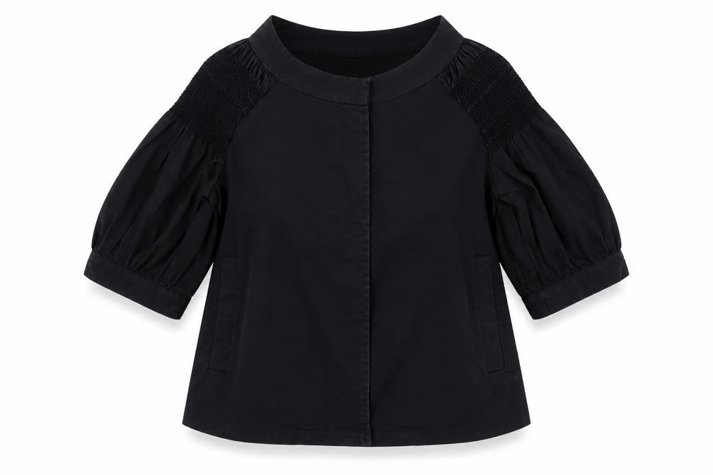 Womens UK Size 6 DKNY Black Basic Blouse