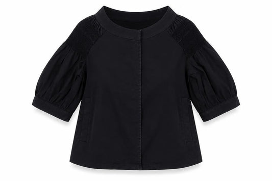 Womens UK Size 6 DKNY Black Basic Blouse