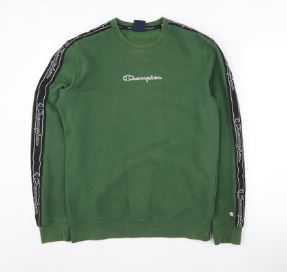 Mens UK Size S Champion Green Pullover Sweatshirt